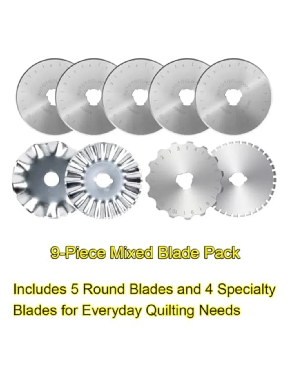 45mm Rotary Cutter with 9pcs Extra Blades Automatic Fabric Roller Cutter